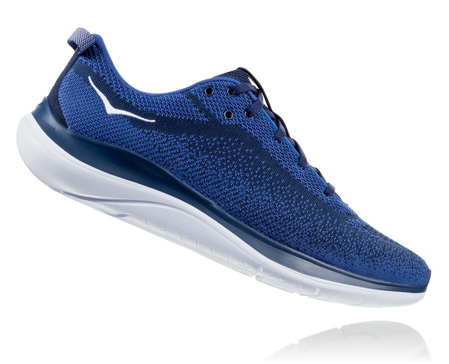 Tenis Hoka One One Masculino Azul Marinho/Branco - Hupana Flow - 367-FNMGUX